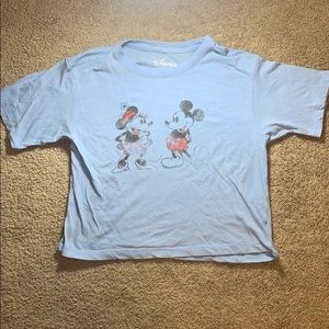 Women's Disney Blue crop top (size small)